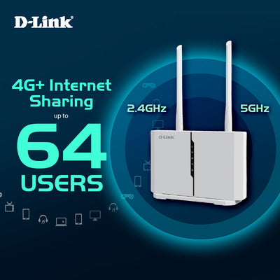 4G+LTE Cat7 AC1200 Router with Dual Power Mode, Telephony