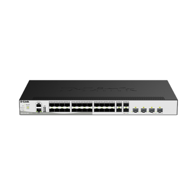 32-Port 10G Layer 3 Stackable Aggregation Managed Fiber Switch